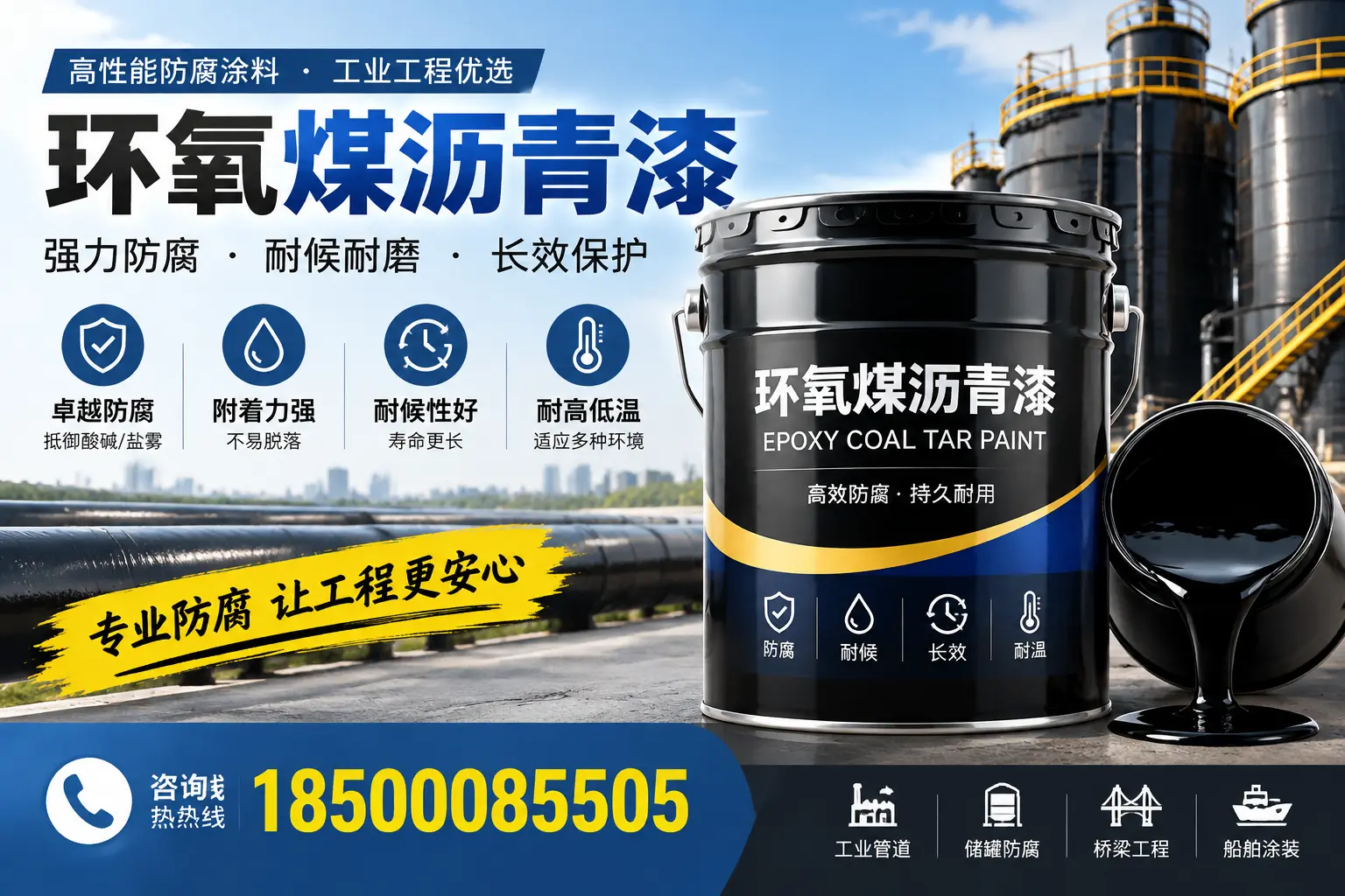 环氧煤沥青漆的施工方法与注意事项，确保在长葛顺利完成